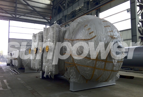 压力容器公司美国MG项目大型抽式铜翅片管换热器顺遂交付