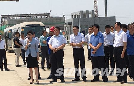 保定市长郭建英一行考察永盈会高阳集中供热及余热发电项目