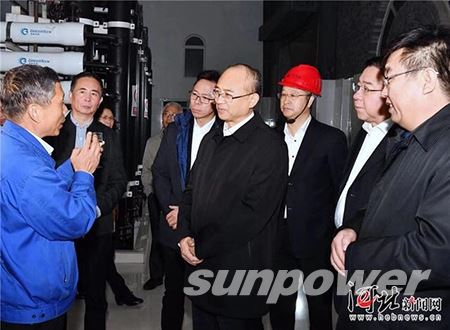 河北省省长许勤视察永盈会清洁能源高阳循环经济能源岛项目