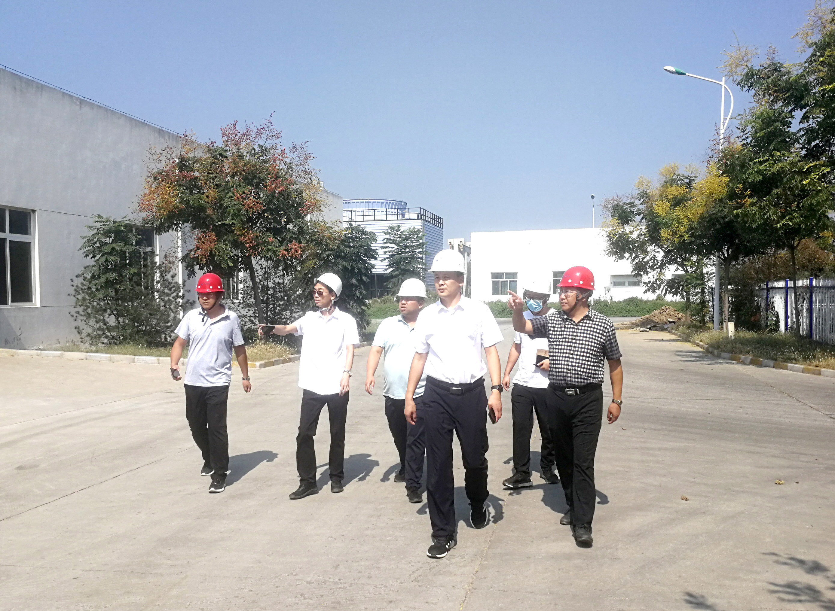 迎接二十大 清静伴我行——高阳县向导莅临长润环保指导清静生产事情